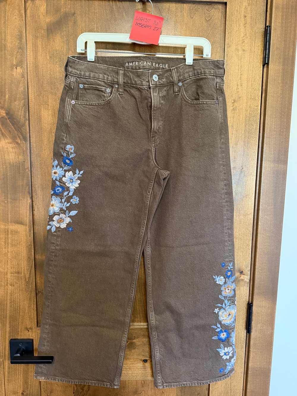 American Eagle brown denim jeans, size 10 short